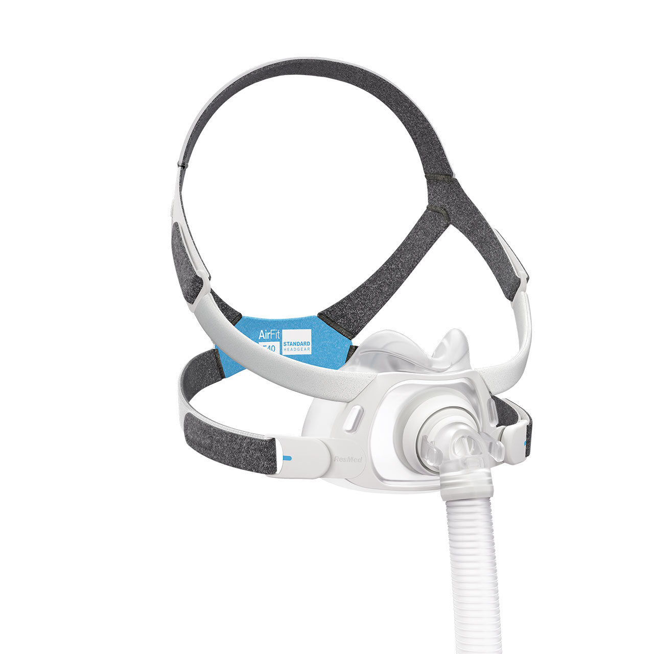 Left angle view of the ResMed AirFit F40 Full Face CPAP Mask